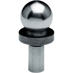 TE-CO - 1/2" Ball Diam, 1/4" Shank Diam, Alloy Steel Inspection Tooling Ball - Exact Tooling