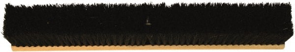 O-Cedar - 24" Combo Duty Horsehair Blend Push Broom - 3" Bristle Length, Wood Block, Threaded Handle Connection, Handle Sold Separately - Exact Tooling