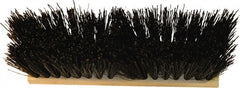 O-Cedar - 16" Rough Surface Synthetic Push Broom - 5-1/4" Bristle Length, Wood Block, Tapered Handle Connection, Handle Sold Separately - Exact Tooling