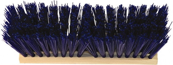 O-Cedar - 24" Rough Surface Synthetic Push Broom - 5-1/4" Bristle Length, Wood Block, Tapered Handle Connection, Handle Sold Separately - Exact Tooling