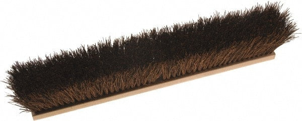 O-Cedar - 24" Rough Surface Palmyra Push Broom - 4" Bristle Length, Wood Block, Threaded Handle Connection, Handle Sold Separately - Exact Tooling