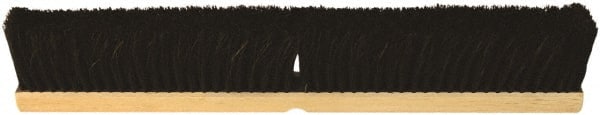 O-Cedar - 36" Medium Duty Tampico Push Broom - 3" Bristle Length, Wood Block, Threaded Handle Connection, Handle Sold Separately - Exact Tooling