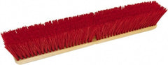 O-Cedar - 24" Heavy Duty Polypropylene Push Broom - 3-1/4" Bristle Length, Foam Block, Threaded Handle Connection, Handle Sold Separately - Exact Tooling