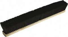 O-Cedar - 36" Combo Duty Polypropylene/Steel Wire Center Push Broom - 3" Bristle Length, Wood Block, Threaded Handle Connection, Handle Sold Separately - Exact Tooling