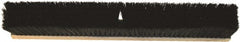 O-Cedar - 18" Medium Duty Polypropylene Push Broom - 3" Bristle Length, Wood Block, Threaded Handle Connection, Handle Sold Separately - Exact Tooling