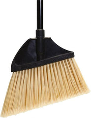 O-Cedar - 13" Wide, Beige PET Bristles, 48" Metal Handle, Angled Broom - Exact Tooling