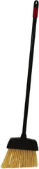O-Cedar - 8-1/2" Wide, Beige PET Bristles, 30" Metal Handle, Angled Broom - 30 Inch Handle Length - Exact Tooling