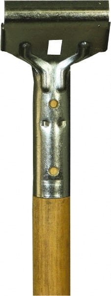 O-Cedar - 62 x 1" Wood Squeegee Handle - Bolt-On Connection, Tan - Exact Tooling