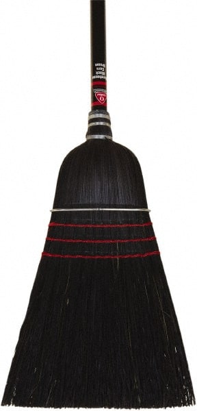 O-Cedar - 53-1/2" OAL Corn Bristle Broom - 48" Long Wood Handle, 5" Bristle Length, 12" Wide - Exact Tooling