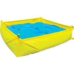 UltraTech - 48" Long x 14" High x 48" Wide Staging Pool - Yellow Polyethylene, For Spill Containment - Exact Tooling