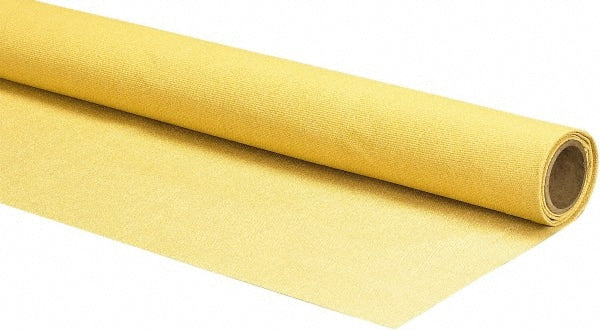 Auburn Mfr - 3-1/3' Wide x 0.03" Thick Fiberglass Welding Cloth Roll - Yellow - Exact Tooling