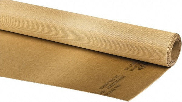 Auburn Mfr - 3' Wide x 0.054" Thick Silica Welding Cloth Roll - Tan - Exact Tooling
