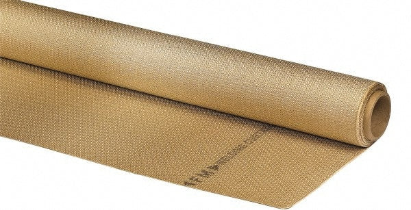 Auburn Mfr - 3' Wide x 0.04" Thick Silica Welding Cloth Roll - Tan - Exact Tooling