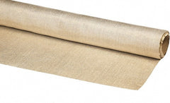 Auburn Mfr - 3-1/3' Wide x 0.036" Thick Fiberglass Welding Cloth Roll - Tan - Exact Tooling