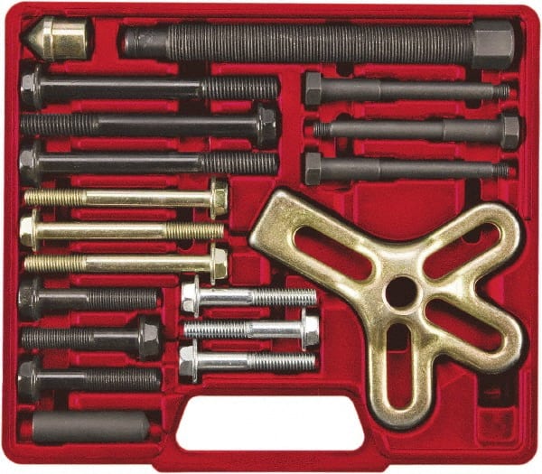 OEM Tools - Harmonic Balancer Puller Set - 2" High x 9.2" Long, For Use with Almost Every Car - Exact Tooling
