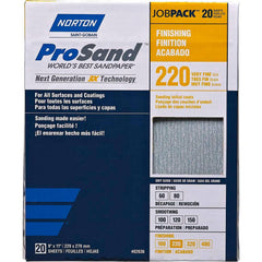 Norton - Sanding Sheets Abrasive Material: Aluminum Oxide Grade: Very Fine - Exact Tooling