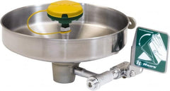 Haws - 14-3/4" Wide x 7" High, Wall Mount, Stainless Steel Bowl, Eye & Face Wash Station - 30 to 90 psi Flow, 3.7 GPM Flow Rate - Exact Tooling