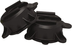 Banner Stakes - 1-7/8" High x 5" Long x 5" Wide Magnetic Wall Mount Barrier Suction Cup - Nylon/Polyester, Matte Finish, Black, Use with Magnetic Wall Mount Barriers - Exact Tooling