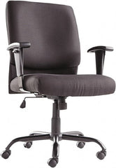 OIF - 43-3/4" High Big & Tall Swivel/Tilt Chair - 28-1/2" Wide x 27-3/8" Deep, Fabric Mesh Seat, Black - Exact Tooling