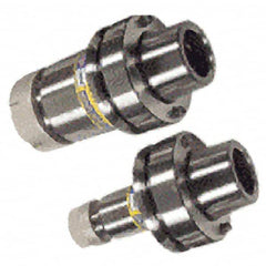 Iscar - 0.5mm to 10mm Capacity, 120mm Projection, HSK63F Hollow Taper, ER16 Collet Chuck - 0.0001" TIR, Through-Spindle - Exact Tooling