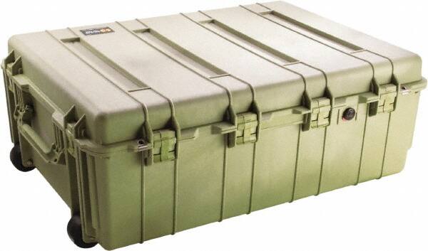 Pelican Products, Inc. - 27-1/8" Wide x 14-3/8" High, Shipping/Travel Case - Olive, Polypropylene - Exact Tooling
