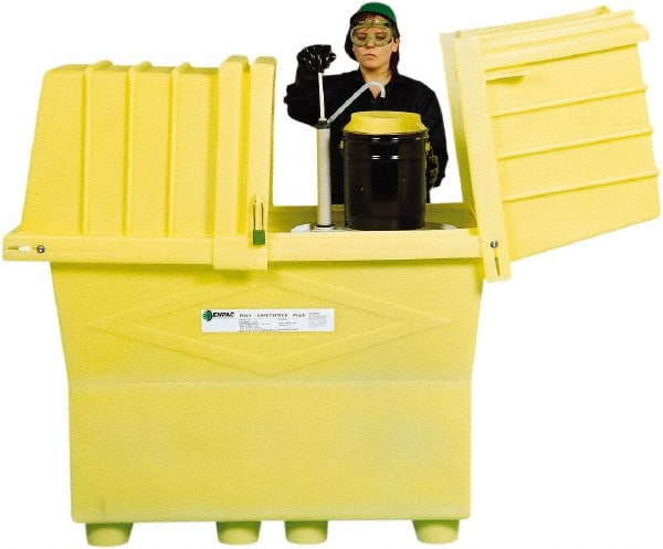 Enpac - Drum Storage Units & Lockers Type: Drum Storage Locker w/Drain Number of Drums: 2 - Exact Tooling