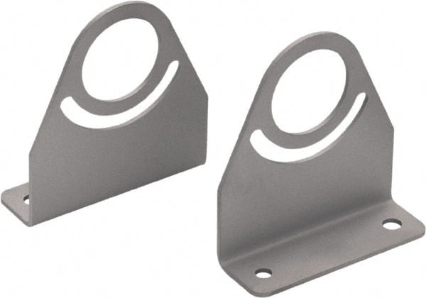 Waldmann Lighting - Task & Machine Light Mounting Bracket Set - Silver, For Use with Mach LED Plus 40 - Exact Tooling
