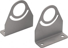 Waldmann Lighting - Task & Machine Light Mounting Bracket Set - Silver, For Use with Mach LED Plus 40 - Exact Tooling