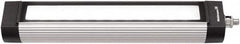 Waldmann Lighting - 120 VAC, 15 Watt, LED, Linear Machine Light - Bracket Mount, 4.9m Cord, IP67, Silver - Exact Tooling