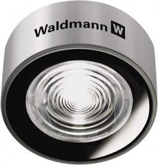 Waldmann Lighting - 24 VDC, 11 Watt, LED, Spot Machine Light - Direct Mount, 0.2m Cord, IP67, Silver - Exact Tooling