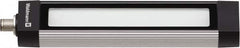 Waldmann Lighting - 24 VDC, 5 Watt, LED, Linear Machine Light - Bracket Mount, 4.9m Cord, IP67, Silver - Exact Tooling