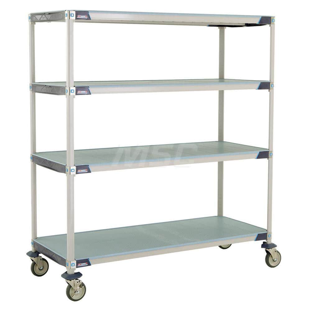 Metro - Carts; Type: Industrial Cart ; Load Capacity (Lb.): 900.000 ; Number of Shelves: 4 ; Width (Inch): 26-5/16 ; Length (Inch): 61-3/4 ; Height (Inch): 67-5/16 - Exact Tooling