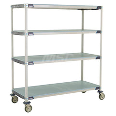 Metro - Carts; Type: Industrial Cart ; Load Capacity (Lb.): 900.000 ; Number of Shelves: 4 ; Width (Inch): 26-5/16 ; Length (Inch): 61-3/4 ; Height (Inch): 67-5/16 - Exact Tooling