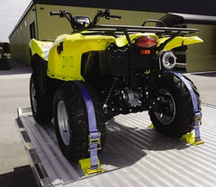 Erickson Manufacturing - 6' Long x 2" Wide, 4,500 Lb Basket Capacity, Polyester & Steel Web Sling - Blue - Exact Tooling