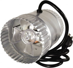 Suncourt - 4" Diam, 0.3 Amp, 120 Volt Duct Fan - 65 CFM, Single Speed - Exact Tooling