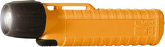 Underwater Kinetics - White Xenon Bulb, 38 Lumens, Industrial/Tactical Flashlight - Orange Plastic Body, 4 AA Alkaline Batteries Included - Exact Tooling