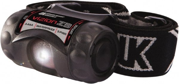 Underwater Kinetics - White LED Bulb, 210 Lumens, Hands-free Flashlight - Black Plastic Body, 3 AAA Alkaline Batteries Included - Exact Tooling