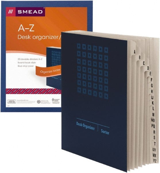 SMEAD - 9-7/8 x 11-3/4", Legal, Navy Blue, Index Folder - Exact Tooling