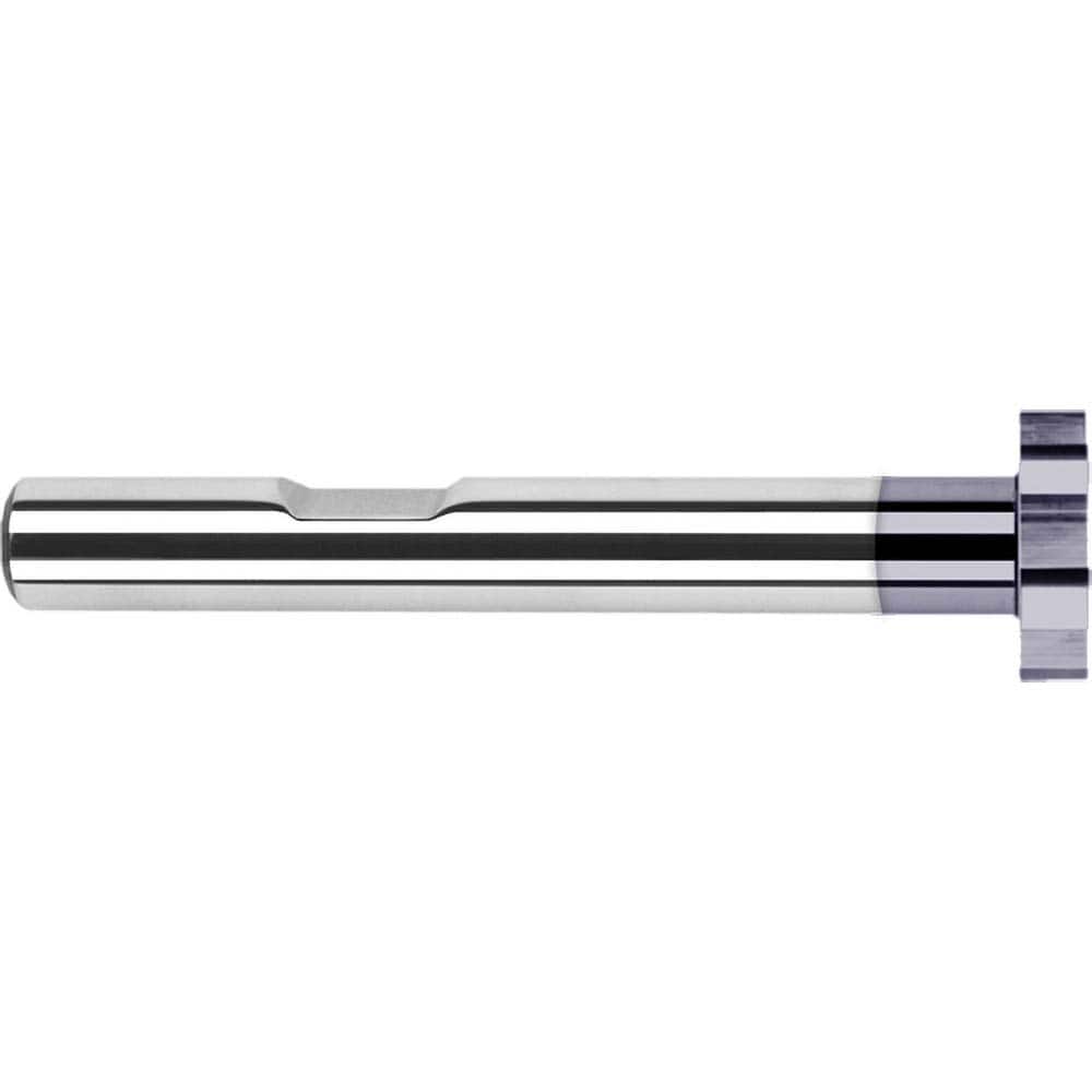 Harvey Tool - 1-1/2" Cut Diam, 1/8" Cut Width, 3/4" Shank, Straight-Tooth Woodruff Keyseat Cutter - Exact Tooling
