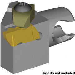 Kennametal - NG2L Insert, 30mm Head Length, Modular Grooving Cutting Unit Head - Left Hand Cut, System Size KM20, Series NS - Exact Tooling