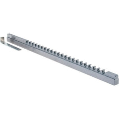 Dumont Minute Man - 6mm Keyway Width, Style C, Keyway Broach - High Speed Steel, TiAlN Finish, 3/8" Broach Body Width, 25/64" to 2-1/2" LOC, 11" OAL - Exact Tooling