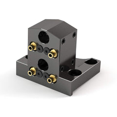 Global CNC Industries - Turret & VDI Tool Holders; Type: Okuma Double ID Block ; Clamping System: 80mm X 45mm ; Tool Axis: ID ; Through Coolant: No ; Additional Information: 4 Mounting Holes - Exact Tooling