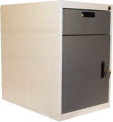 Proline - 1 Drawer, Modular Storage Cabinet - 16 Gauge Steel, 18" Wide x 26" Deep x 27-1/2" High, Blue/White - Exact Tooling