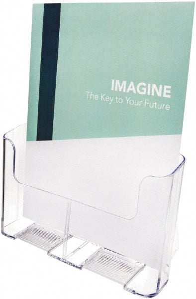Deflect-o - 9-1/4" Wide x 3-3/4" Deep x 10-3/4" High, 1 Compartment, Polystyrene Wall File - Clear, 8-1/2" Compartment Width x 3-1/2" Compartment Depth x 10" Compartment Height - Exact Tooling