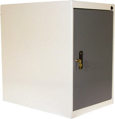 Proline - Modular Storage Cabinet - 16 Gauge Steel, 18" Wide x 26" Deep x 27-1/2" High, Blue/White - Exact Tooling