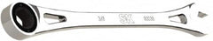 SK - 3/8" 6 Point Combination Wrench - 7-3/4" OAL, Steel, Full Polish Finish - Exact Tooling