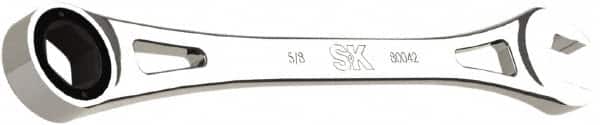SK - 5/8" 6 Point Combination Wrench - 10.38" OAL, Steel, Full Polish Finish - Exact Tooling