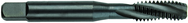 3/8-16 Dia. - GH3 - 3 FL - Premium HSS - Black Oxide Semi Bottoming Spiral FL Tap - Exact Tooling