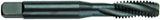 10-32 Dia. - GH3 - 3 FL - Premium HSS - Black Oxide Semi Bottoming Spiral FL Tap - Exact Tooling