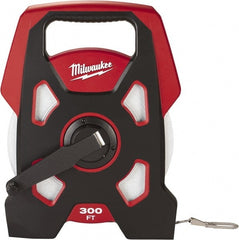 Milwaukee Tool - 300' x 3/8" Tape Measure - 1/16" Graduation - Exact Tooling